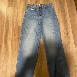 Levi's Blue Denim Cargo Jeans